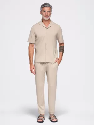 Pánske kraťasy OMBRE OM-PACP-0306 BEIGE