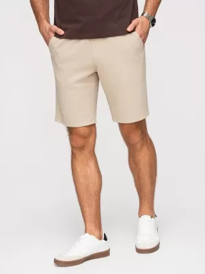 Pánske kraťasy OMBRE OM-SRSK-0124 BEIGE