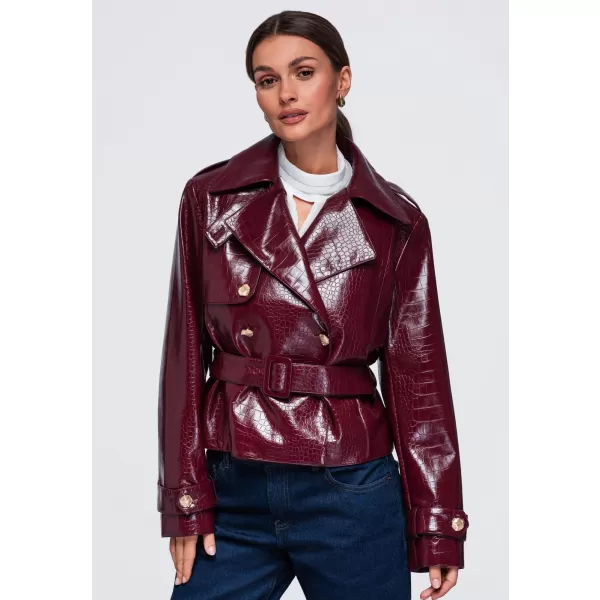  Dámska bunda OMBRE OW-JAFL-0144 BURGUNDY 