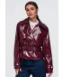 Dámska bunda OMBRE OW-JAFL-0144 BURGUNDY