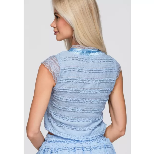  Dámska blúza OMBRE OW-TS-E0066 BLUE 