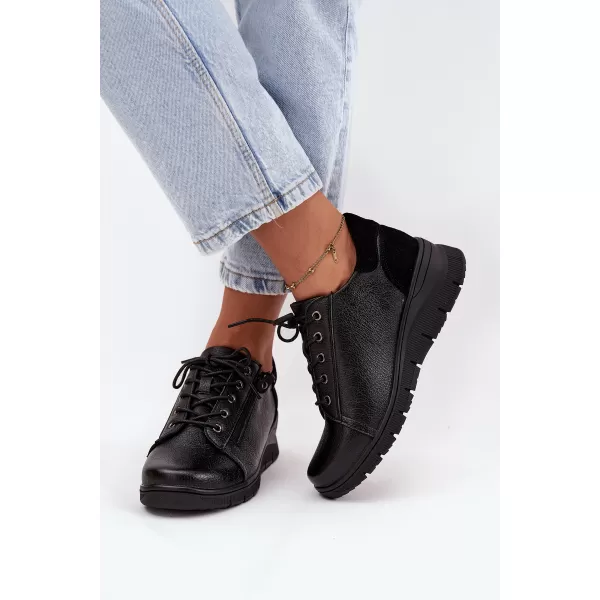  Dámske poltopánky VINCEZA 39964 BLACK 