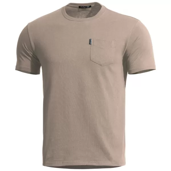  Pánske tričko PENTAGON AGERON WITH POCKET K09012-PO-04 KHAKI 