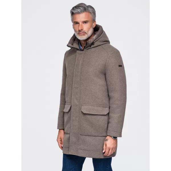  Pánska parka OMBRE OM-COWC-0161 ASH GREY 
