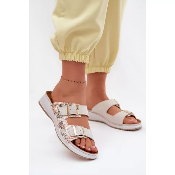  Dámske šľapky INBLU SD000001 BEIGE 