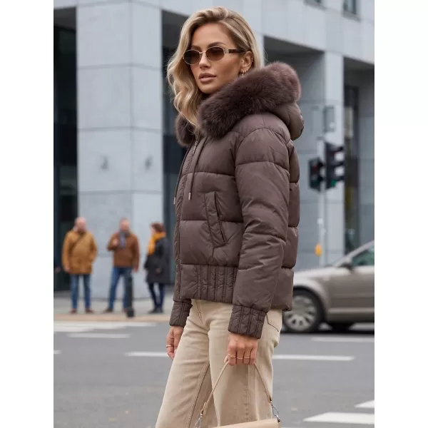  Dámska bunda DSTREET TY5831 HNEDÁ 