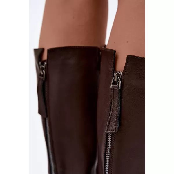  Dámske čižmy S.BARSKI JC62-1036 BROWN 