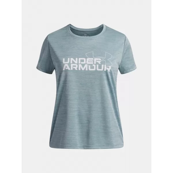  Dievčenské tričko UNDER ARMOUR TECH TWIST WDMK LOGO SS 6007134-466 MODRÁ 