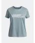 Dievčenské tričko UNDER ARMOUR TECH TWIST WDMK LOGO SS 6007134-466 MODRÁ