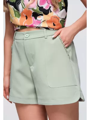 Dámske kraťasy OMBRE OW-ST-E0009 LIGHT GREEN