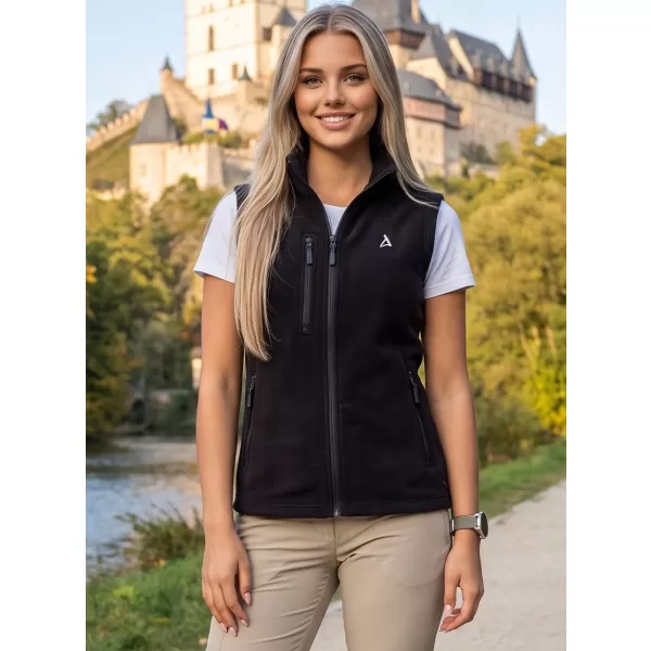  Dámska fleece vesta ALTISPORT ALW002525 ČIERNA 