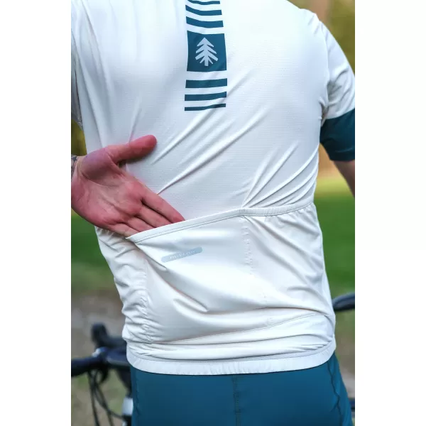  Pánsky cyklo dres NORDBLANC STEER NBSMF8080 BÉŽOVÁ 