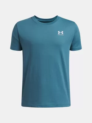 Chlapčenské tričko UNDER ARMOUR B SPORTSTYLE LC SS 1389962-466 MODRÁ