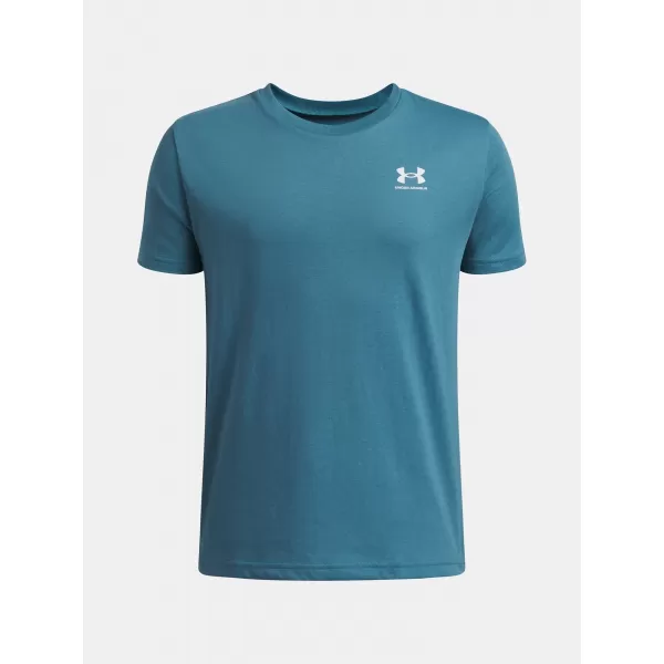  Chlapčenské tričko UNDER ARMOUR B SPORTSTYLE LC SS 1389962-466 MODRÁ 