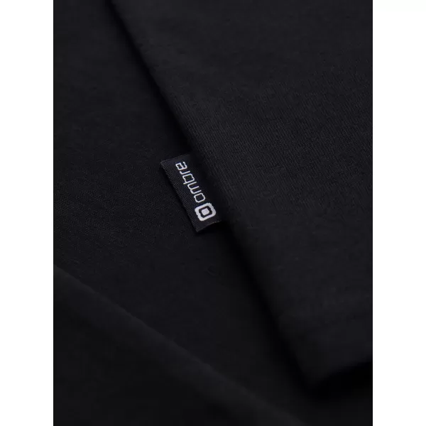  Pánske tričko OMBRE OM-LSBL-0142 BLACK 