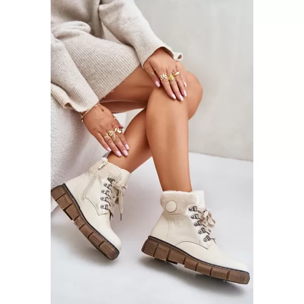 Dámske traperky BOTO 24BT02-7973 BEIGE 