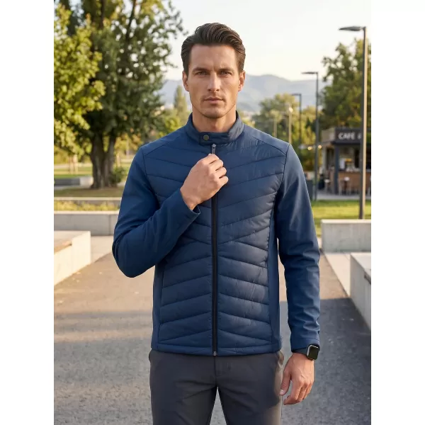  Pánska hybridná bunda MALFINI PREMIUM CROSS 555 NÁMORNÁ MODRÁ 