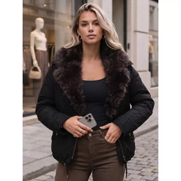  Dámska bunda DSTREET TY6072 ČIERNA 
