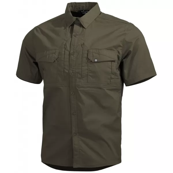  Pánska košeľa PENTAGON PLATO SHIRT SHORT K02019-SH RANGER GREEN 