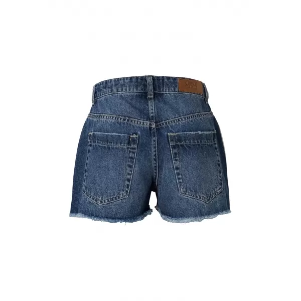  Dámske kraťasy URBAN CLASSICS TB8193 MID DEEP BLUE WASHED 