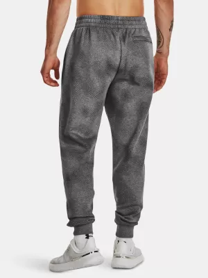 Pánske tepláky UNDER ARMOUR UA RIVAL FLEECE PRINTED JGRS 1379777-025 ŠEDÁ