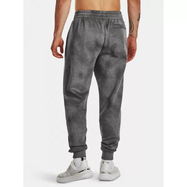  Pánske tepláky UNDER ARMOUR UA RIVAL FLEECE PRINTED JGRS 1379777-025 ŠEDÁ 