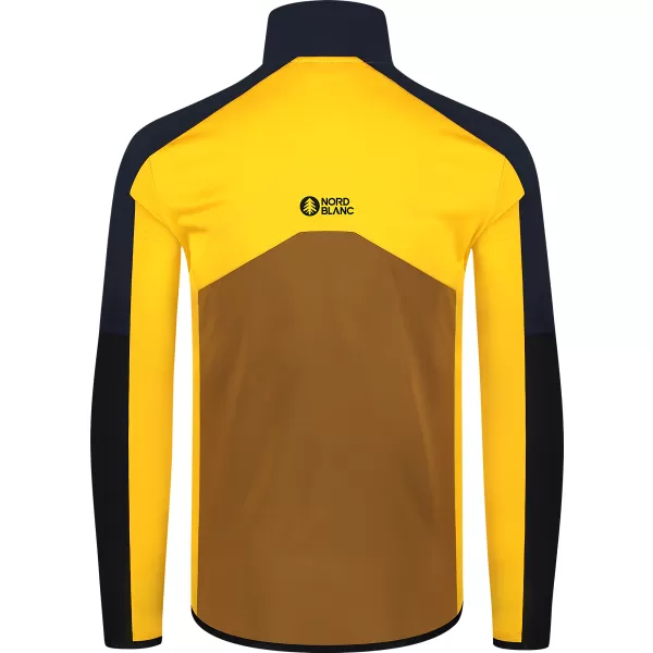  Pánska powerfleece mikina NORDBLANC CUSP NBSFM8334 ŽLTÁ 