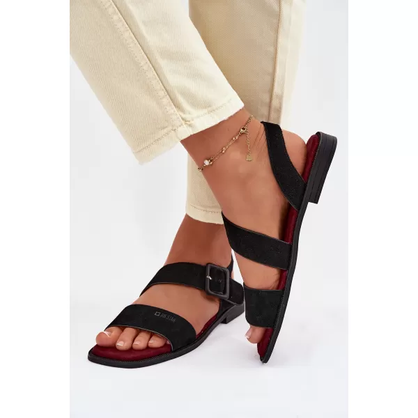  Dámske sandále BIG STAR SHOES TT274490 BLACK 