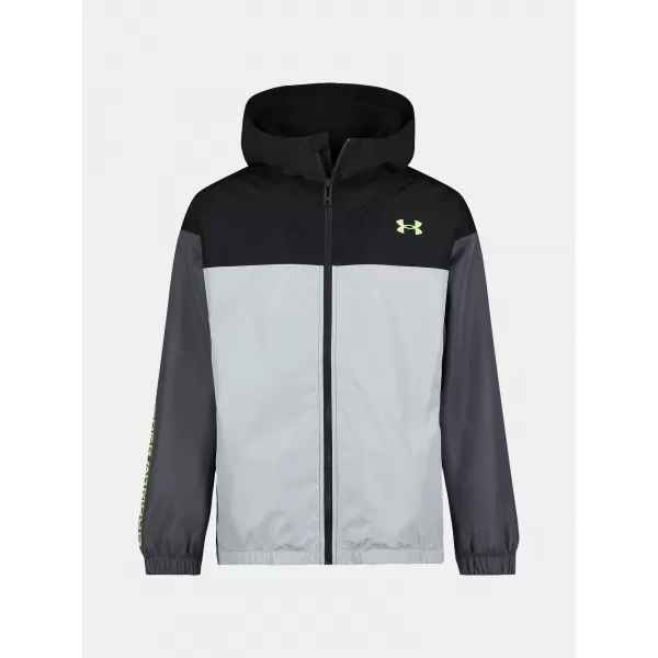  Chlapčenská bunda UNDER ARMOUR UA MANATAUG WINDBREAKER UJFIM67F-021 ŠEDÁ 