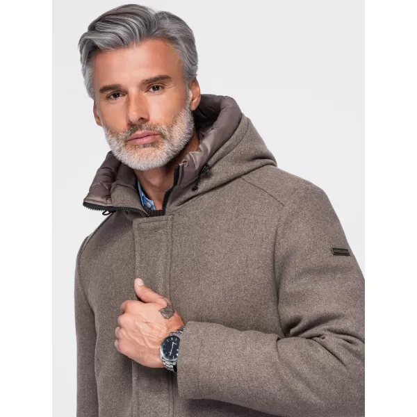  Pánska parka OMBRE OM-COWC-0161 ASH GREY 