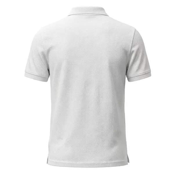  Pánske tričko s golierom 4F WMM00TPTSM0771 WHITE 