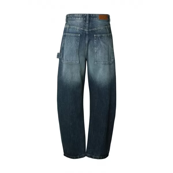  Pánske nohavice URBAN CLASSICS TB8057 DARK BLUE MARBLE WASHED 