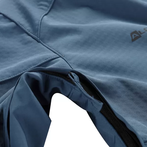  Pánska softshellová bunda ALPINE PRO HOOR 2 DK.METAL BLUE 