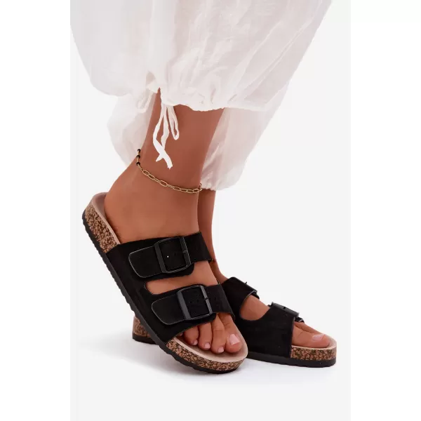  Dámske šľapky BOTO 26DZ21-107 BLACK 