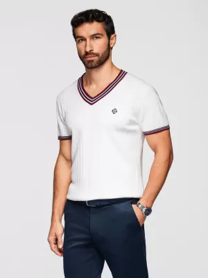 Pánske tričko OMBRE OM-TSCT-0266 WHITE