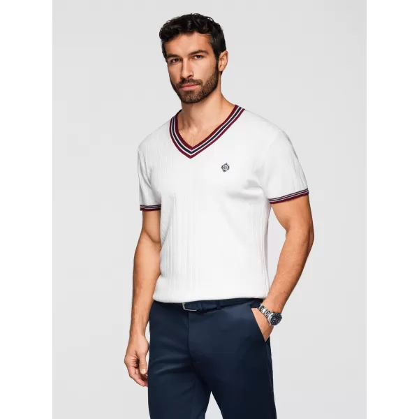  Pánske tričko OMBRE OM-TSCT-0266 WHITE 