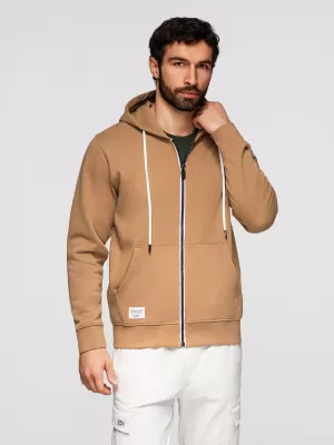 Pánska mikina OMBRE OM-SSBZ-0272 BROWN