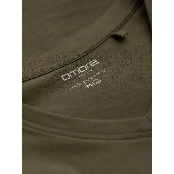  Pánske tričko OMBRE L171 DARK OLIVE 