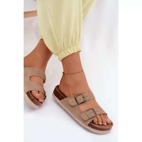  Dámske šľapky BOTO 2832 KHAKI 