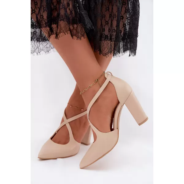  Dámske lodičky ZAZOO 1053 BROWN 