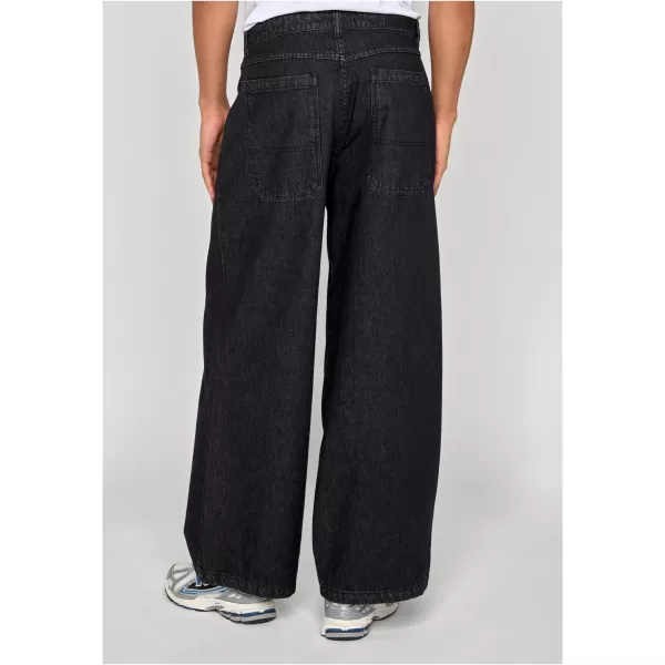  Pánske nohavice URBAN CLASSICS TB8033 BLACK WASHED 