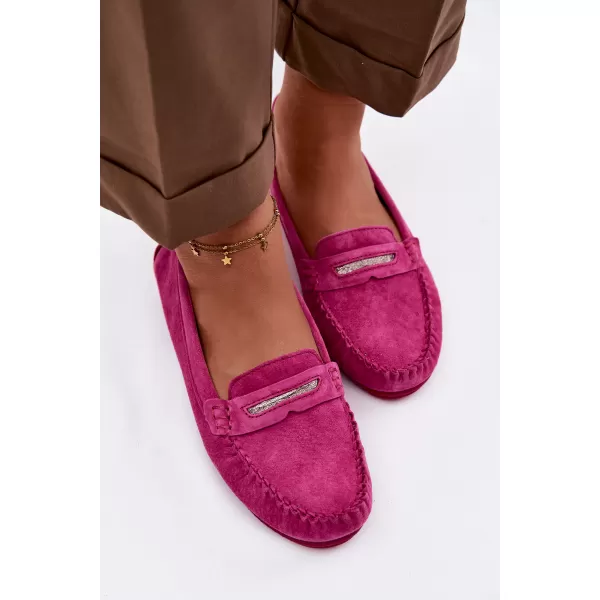  Dámske mokasíny S.BARSKI LR61-7029 FUCHSIA 