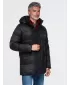 Pánska zimná bunda OMBRE OM-JALJ-0263 BLACK