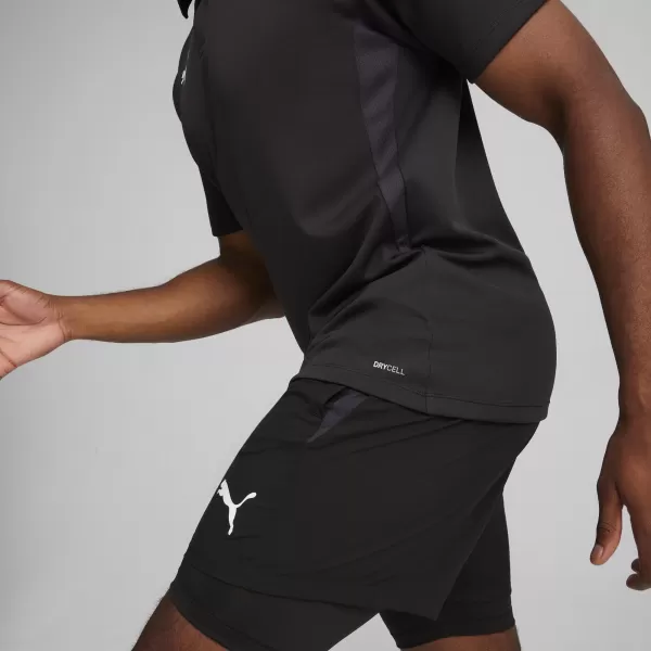  Pánske tričko s golierom PUMA TEAMGOAL POLO 658771-03 PUMA BLACK/WHITE/DARK GRAY 