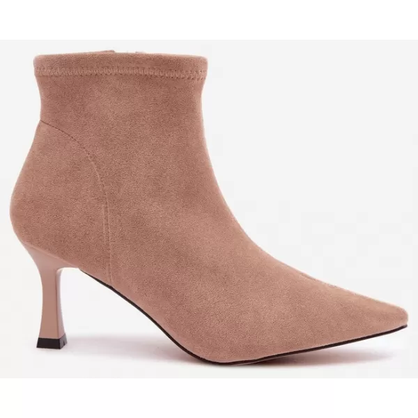  Dámske členkové topánky BOTO 7107 BEIGE 