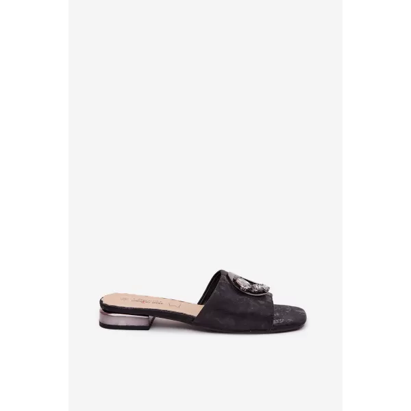  Dámske šľapky S.BARSKI KV61-6025 BLACK 