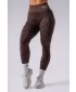 Dámske legíny NEBBIA PRIMAL 849 DARK BROWN LEOPARD