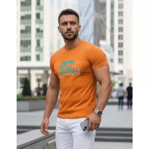  Pánske tričko DSTREET NX5020R ORANŽOVÁ 