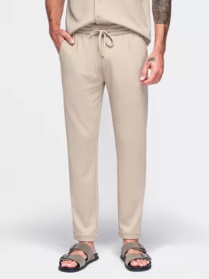 Pánske kraťasy OMBRE OM-PACP-0306 BEIGE