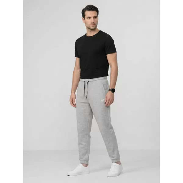  Pánske nohavice 4F WMM00TTROM1673 COLD LIGHT GREY MELANGE 